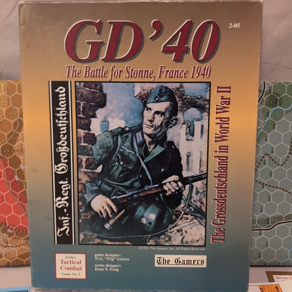 GD'40 The Battle For Stonne France 1940 The Gamers Tactical Combat Series Game 7